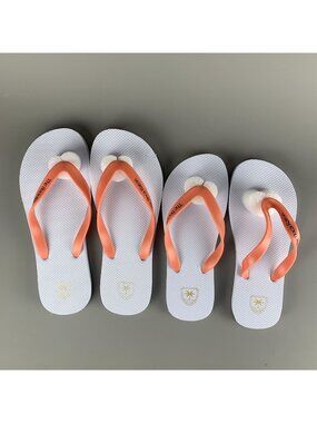 The Boca Raton Hotel Resort Florida His and Hers Flip Flops Thongs 2 Pair New